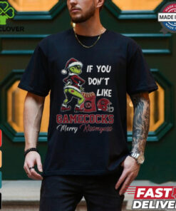 Grinch Santa If You Don’T Like South Carolina Gamecocks Merry Kissmyass 2024 Shirt