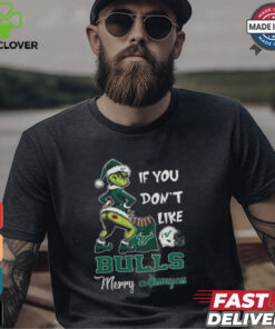 Grinch Santa If You Don’T Like South Florida Bulls Merry Kissmyass 2024 Shirt