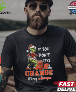Grinch Santa If You Don’T Like Syracuse Orange Merry Kissmyass 2024 Shirt