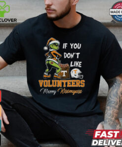 Grinch Santa If You Don’T Like Tennessee Volunteers Merry Kissmyass 2024 Shirt
