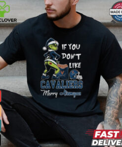 Grinch Santa If You Don’T Like Virginia Cavaliers Merry Kissmyass 2024 Shirt