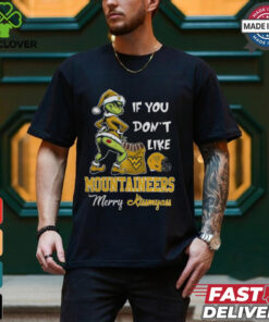 Grinch Santa If You Don’T Like West Virginia Mountaineers Merry Kissmyass 2024 Shirt