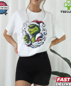 Grinch Santa Vaper Merry Christmas shirt