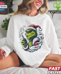 Grinch Santa Vaper Merry Christmas shirt