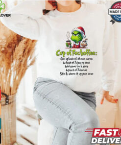 Grinch Santa cup of fuckoffee Grinchmas Merry Christmas shirt