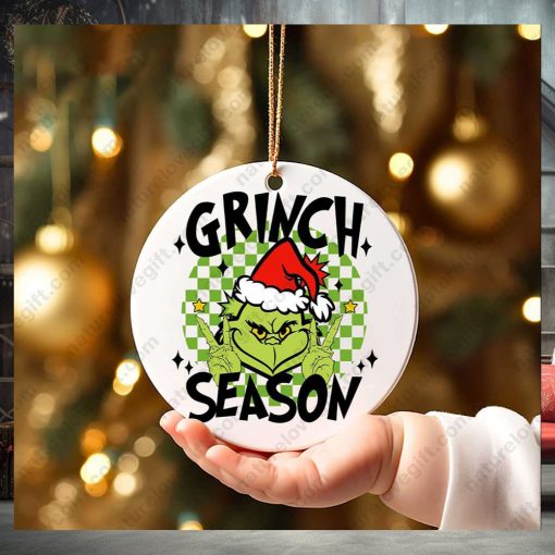 Grinch Season Grinchmas In My Grinches Era Grinch Christmas Ornament