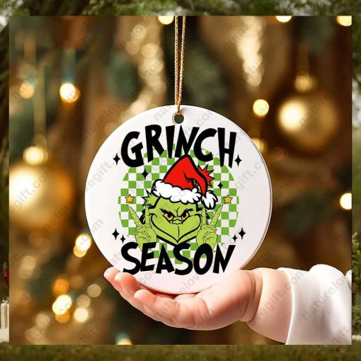 Grinch Season Grinchmas In My Grinches Era Grinch Christmas Ornament