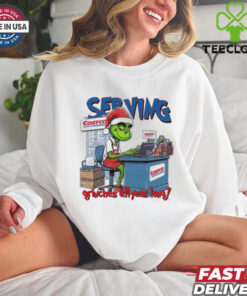 Grinch Serving Grinches All Year Long Merry Christmas shirt