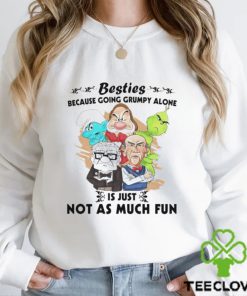 Grinch Smurf Dwarfs besties because going grumpy alone is just not as much fun hoodie, sweater, longsleeve, shirt v-neck, t-shirt