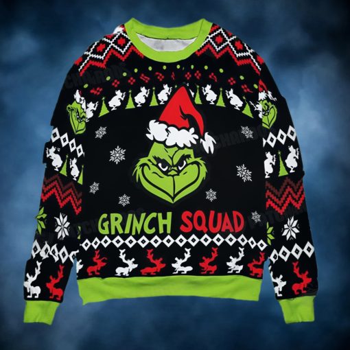 Grinch Squad Ugly Christmas Sweater Xmas Gift