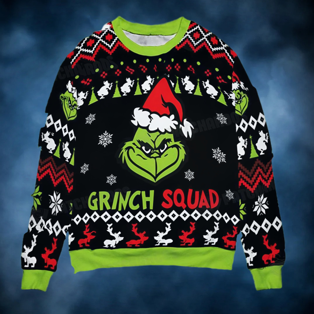 Grinch Squad Ugly Christmas Sweater Xmas Gift Grinch Squad Ugly Christmas Sweater Xmas Gift
