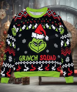 Grinch Squad Xmas Gift Christmas Ugly Wool Knitted Sweater