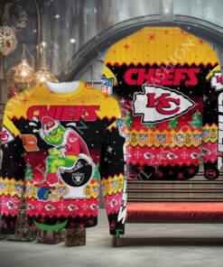 Grinch Stole Christmas Kansas City Chiefs The Toilet American Football NFL Ugly Sweater Jumper