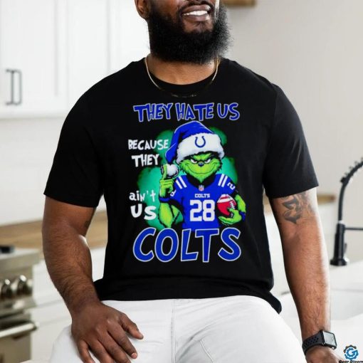 Grinch Stole Christmas they hate us Because they ain’t us Indianapolis Colts SHIRT