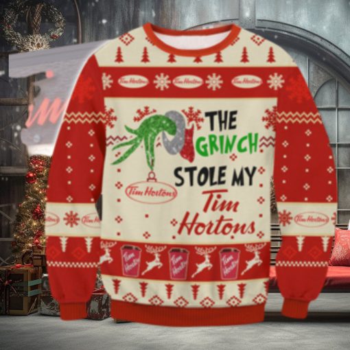 Grinch Stole Tim Hortons Ugly Sweater