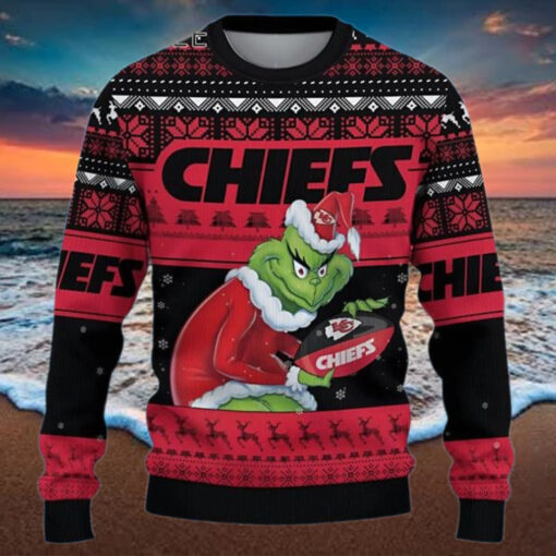 Grinch Stolen Kansas City Chiefs Christmas Sweater