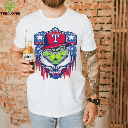 Grinch Texas Rangers Baseball Team MLB Logo T Shirt