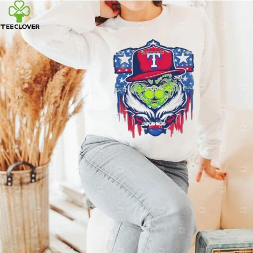 Grinch Texas Rangers Baseball Team MLB Logo T Shirt