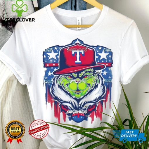 Grinch Texas Rangers Baseball Team MLB Logo T Shirt