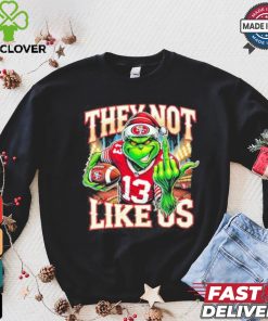 Grinch They Not Like Us 13 Football Shirt