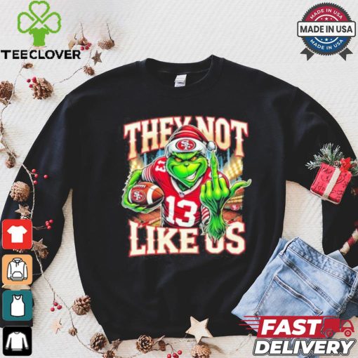 Grinch They Not Like Us 13 Football Shirt