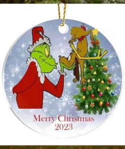 Grinch Tree Christmas Ornament, Gift For Christmas