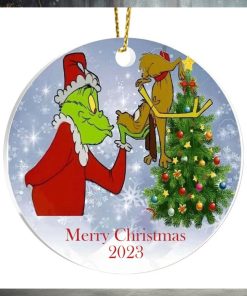 Grinch Tree Christmas Ornament, Gift For Christmas