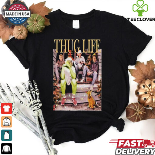 Grinch Who Steals Christmas 2024 Having Thug Life T Shirt