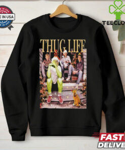 Grinch Who Steals Christmas 2024 Having Thug Life T Shirt