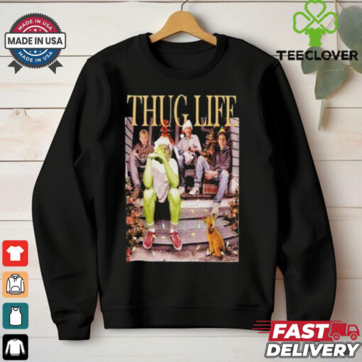 Grinch Who Steals Christmas 2024 Having Thug Life T Shirt