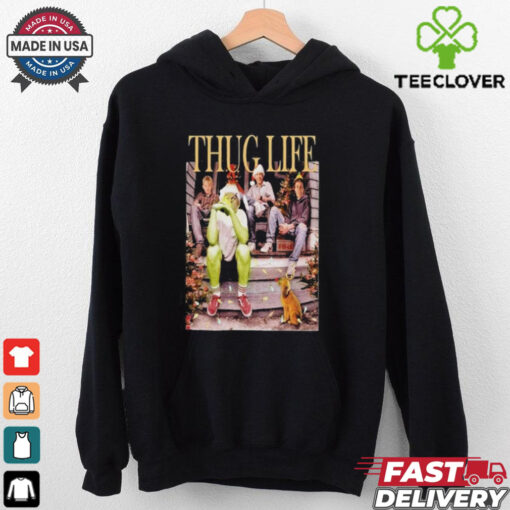 Grinch Who Steals Christmas 2024 Having Thug Life T Shirt