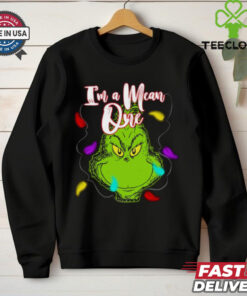 Grinch With Light I’m A Mean One Christmas T Shirt