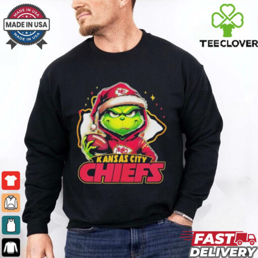 Grinch With My Kansas City Chiefs Christmas 2024 Shirt