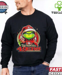 Grinch With My San Francisco 49ers Christmas 2024 Shirt