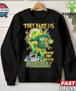 Grinch X Green Bay Packers They Hate Us Because They Ain’t Us Stomp On NFL 2024 Shirt