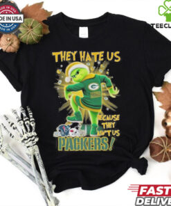 Grinch X Green Bay Packers They Hate Us Because They Ain’t Us Stomp On NFL 2024 Shirt