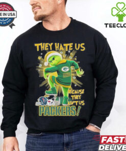 Grinch X Green Bay Packers They Hate Us Because They Ain’t Us Stomp On NFL 2024 Shirt