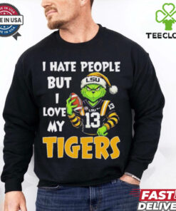 Grinch X Lsu Tigers I Hate People But I Love My Tigers Shirt