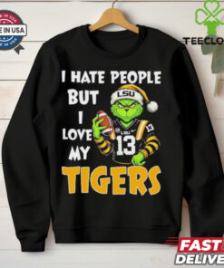 Grinch X Lsu Tigers I Hate People But I Love My Tigers Shirt