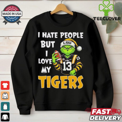 Grinch X Lsu Tigers I Hate People But I Love My Tigers Shirt