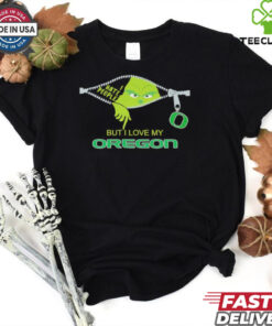 Grinch Zipper hate people but I love my Oregon Ducks shirt