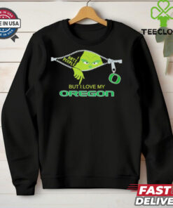Grinch Zipper hate people but I love my Oregon Ducks shirt