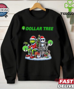 Grinch and Jack Skellington dollar tree Christmas shirt