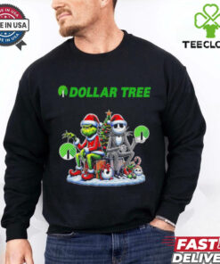 Grinch and Jack Skellington dollar tree Christmas shirt