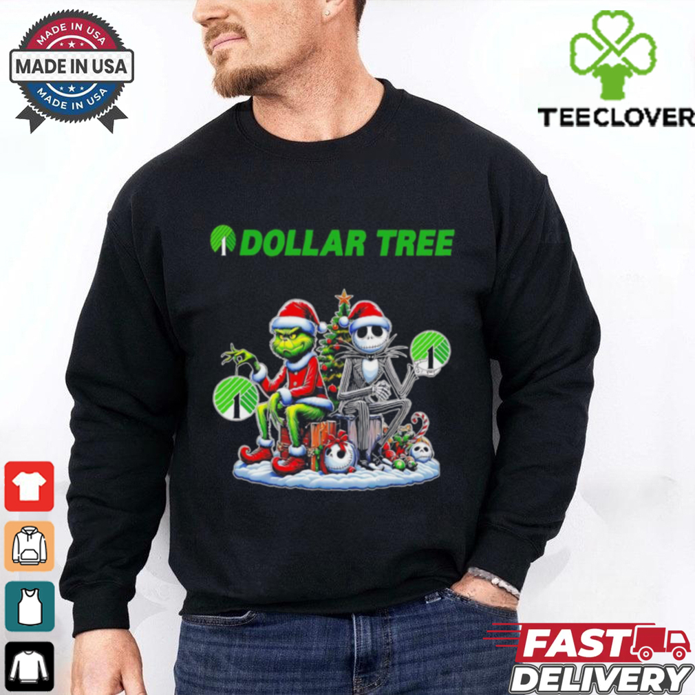 Grinch and Jack Skellington dollar tree Christmas shirt Grinch and Jack Skellington dollar tree Christmas shirt