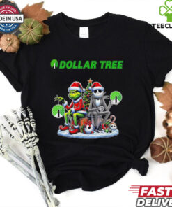 Grinch and Jack Skellington dollar tree Christmas shirt