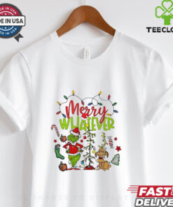 Grinch and dog Merry Whatever Christmas shirt