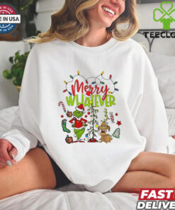 Grinch and dog Merry Whatever Christmas shirt