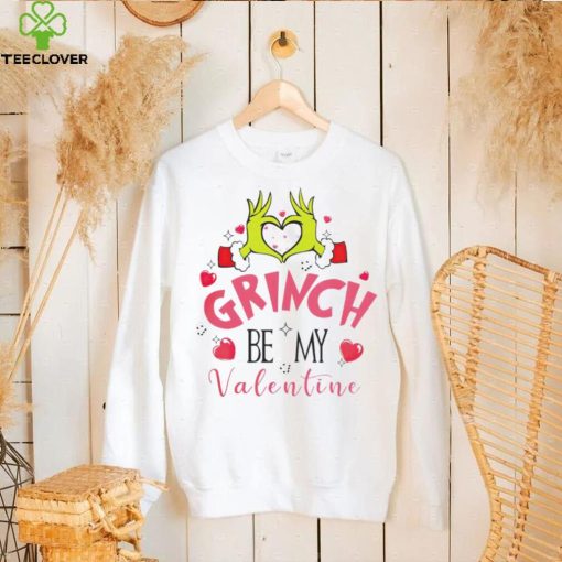 Grinch be my Valentine 2024 retro hoodie, sweater, longsleeve, shirt v-neck, t-shirt