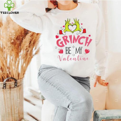 Grinch be my Valentine 2024 retro hoodie, sweater, longsleeve, shirt v-neck, t-shirt